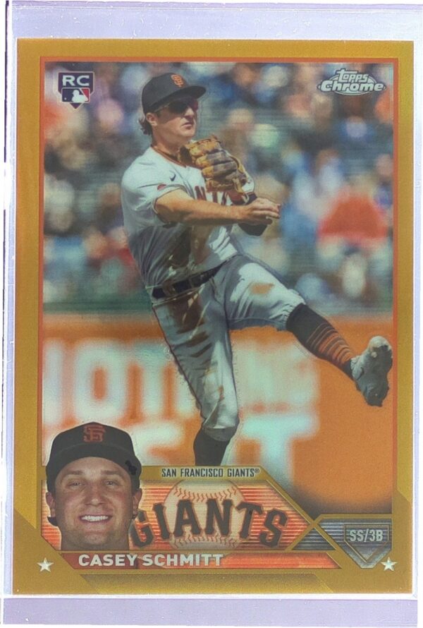 2023 Topps Chrome Update Casey Schmitt Gold /50 RC #USC169 Giants