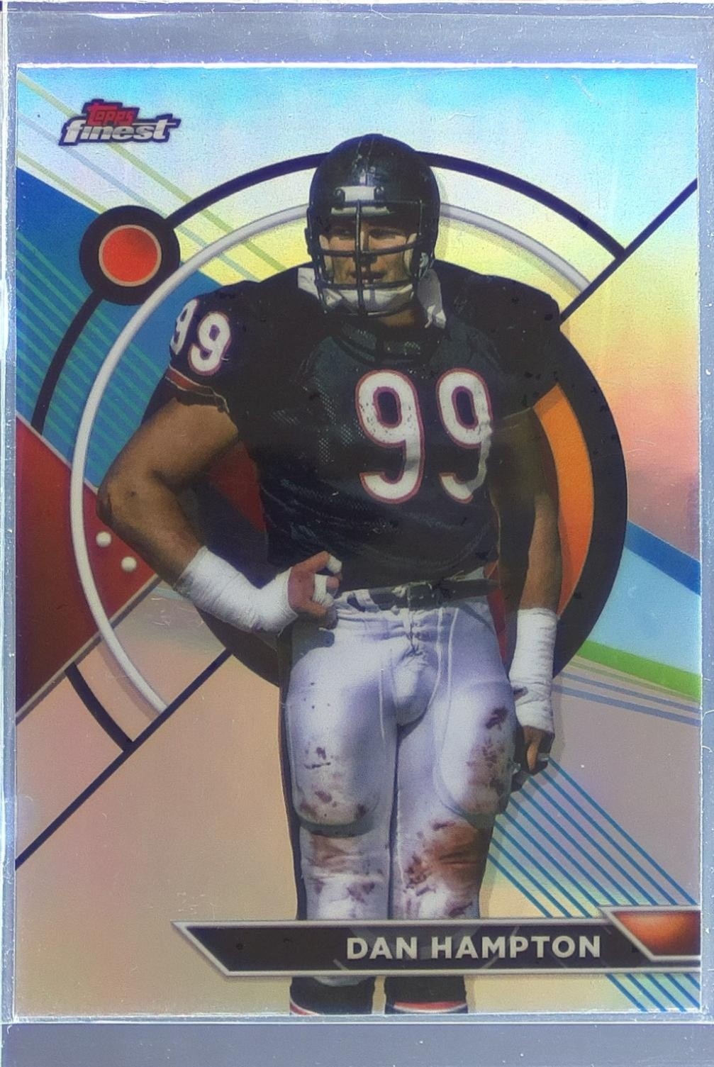 2023 Topps Composite Dan Hampton Finest Refractor #159 Bears
