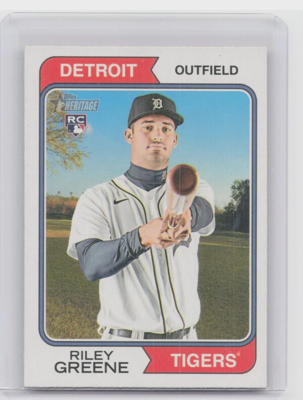 2023 Topps Heritage Riley Greene RC #48 Tigers