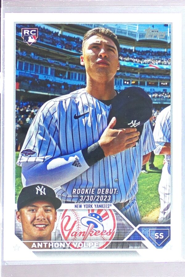 2023 Topps Update Anthony Volpe RC #US77 Yankees