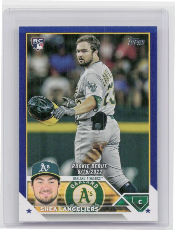 2023 Topps Update Shea Langeliers Royal.Blue #US181 Athletics