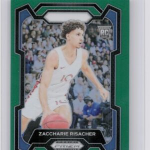 2024-25 Panini Prizm Draft Picks Zaccharie Risacher Prizms Green RC #69