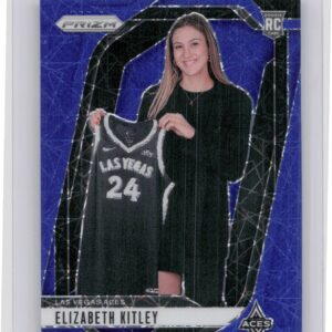2024-25 Panini Prizm WNBA Elizabeth Kitley Blue Velocity Prizms RC #140 Aces