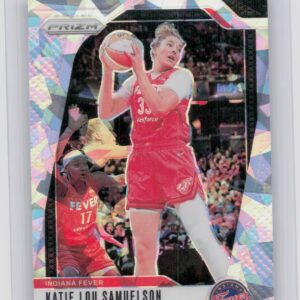 2024-25 Panini Prizm WNBA Katie Lou Samuelson Ice Prizms #128 Fever