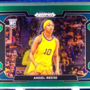 2024-25 Prizm Draft Picks Angel Reese Prizms Green VAR #38 Tigers