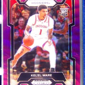 2024-25 Prizm Draft Picks Kel'el Ware Prizms Purple Wave RC #24 Hoosiers