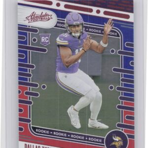 2024 Absolute Dallas Turner Red and Blue RC 117 Vikings