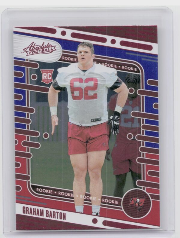2024 Absolute Graham Barton Red and Blue RC 126 Buccaneers