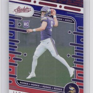 2024 Absolute J.J. McCarthy Red and Blue RC 110 Vikings