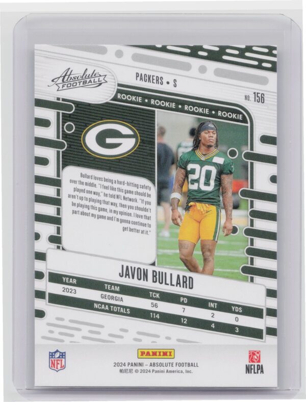 2024 Absolute Javon Bullard RC 156 Packers - Image 3