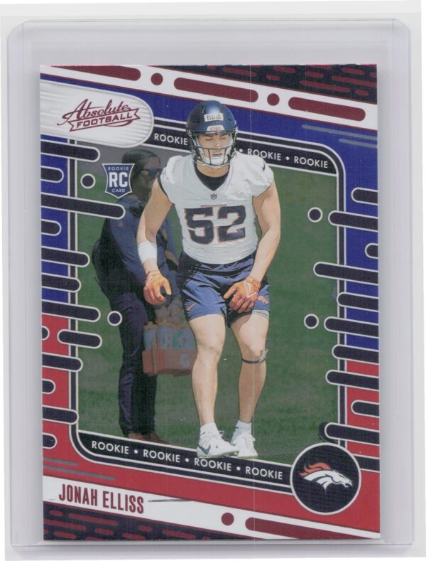 2024 Absolute Jonah Elliss Red and Blue RC 164 Broncos