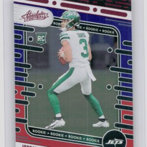 2024 Absolute Jordan Travis Red and Blue RC 195 Jets