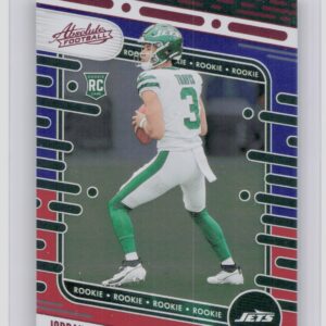2024 Absolute Jordan Travis Red and Blue RC 195 Jets