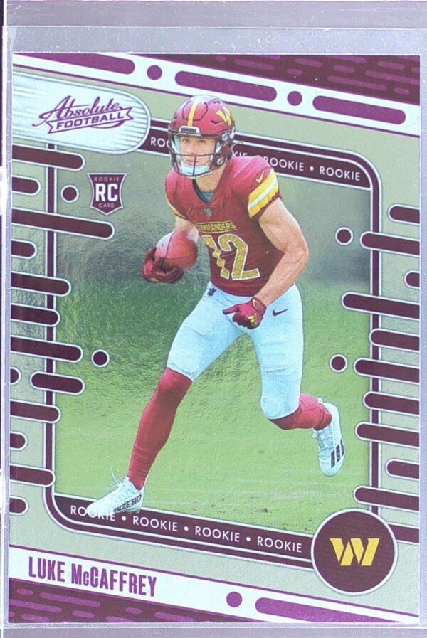 2024 Absolute Luke McCaffrey Pink RC #176 Commanders
