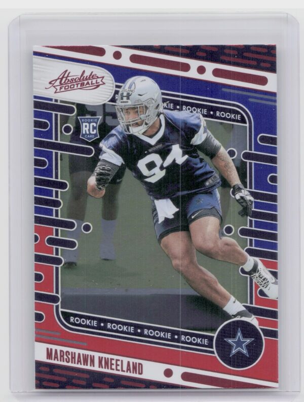 2024 Absolute Marshawn Kneeland Red and Blue RC 154 Cowboys