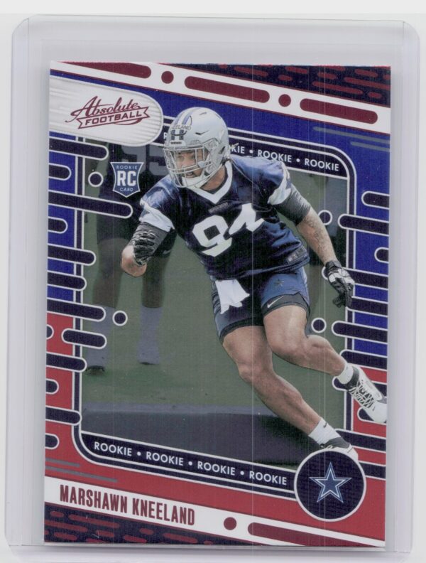 2024 Absolute Marshawn Kneeland Red and Blue RC 154 Cowboys