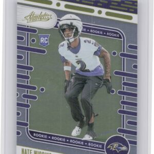 2024 Absolute Nate Wiggins Yellow RC 130 Ravens