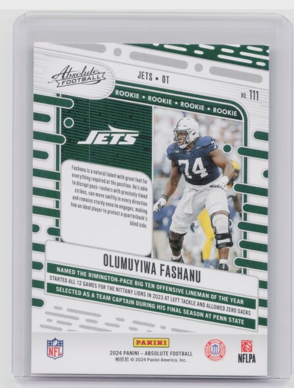 2024 Absolute Olumuyiwa Fashanu Yellow RC 111 Jets - Image 3