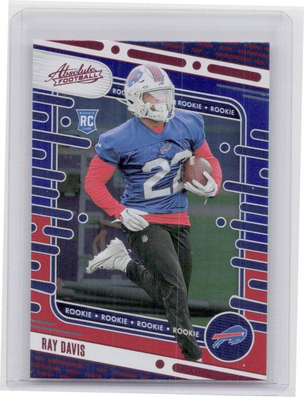 2024 Absolute Ray Davis Red and Blue RC #188 Bills