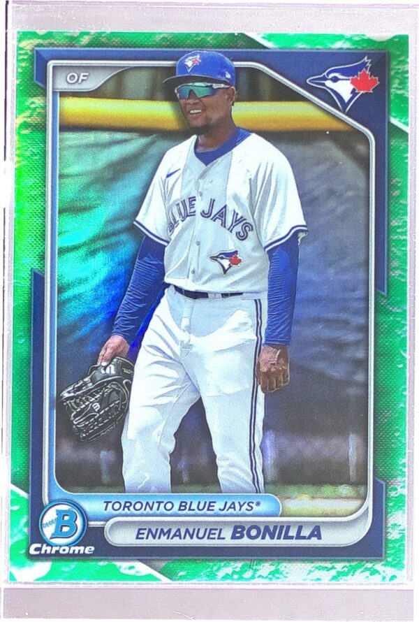 2024 Bowman Enmanuel Bonilla #BCP-53 Jays Chrome Prospects Lunar Glow Refractors