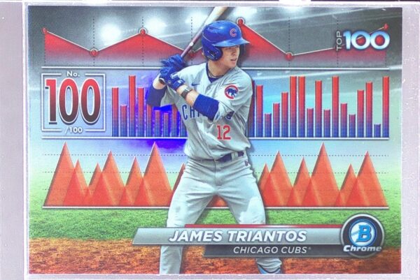 2024 Bowman James Triantos #BTP-100 Cubs Bowman Scouts' Top 100