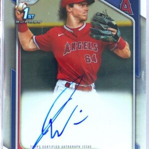 2024 Bowman John Wimmer Auto #CPA-JW Angels Chrome Prospects Autographs