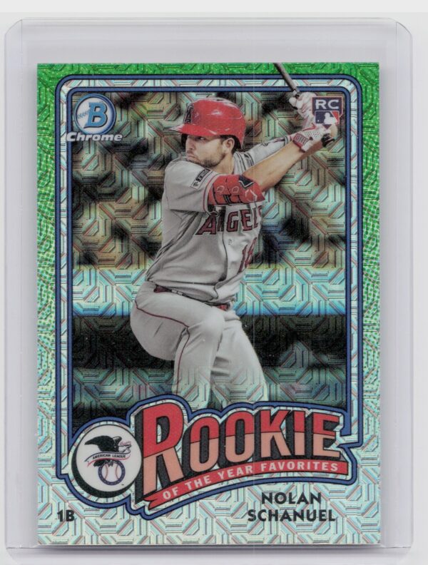 2024 Bowman Nolan Schanuel #ROY-9 Angels Rookie of the Year Favorites Mojo Refra