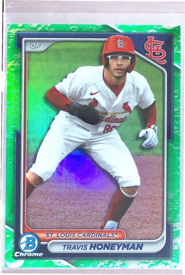2024 Bowman Travis Honeyman #BCP-46 Chrome Prospects Lunar Glow Refractor