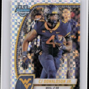 2024 Bowman University Chrome CJ Donaldson Jr. X Fractor 43 Mountaineers