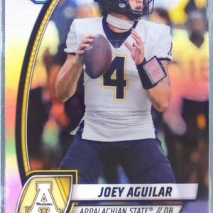 2024 Bowman University Chrome Joey Aguilar Refractor RC #103 Mountaineers