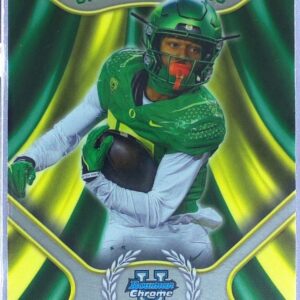 2024 Bowman University Chrome Tez Johnson #CI-22 Ducks Campus Icons