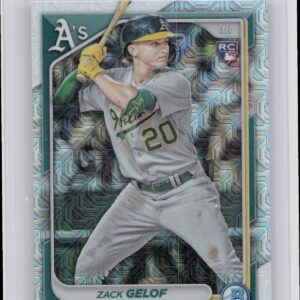 2024 Bowman Zack Gelof Chrome Mojo Refractors RC #14 Athletics