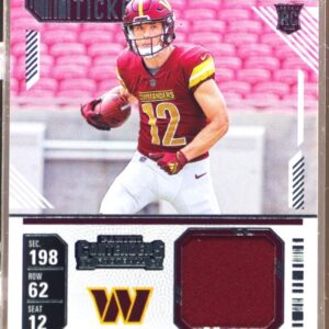 2024 Contenders Luke McCaffrey JSY RC #RTS-LMY Commanders Rookie Ticket Swatches