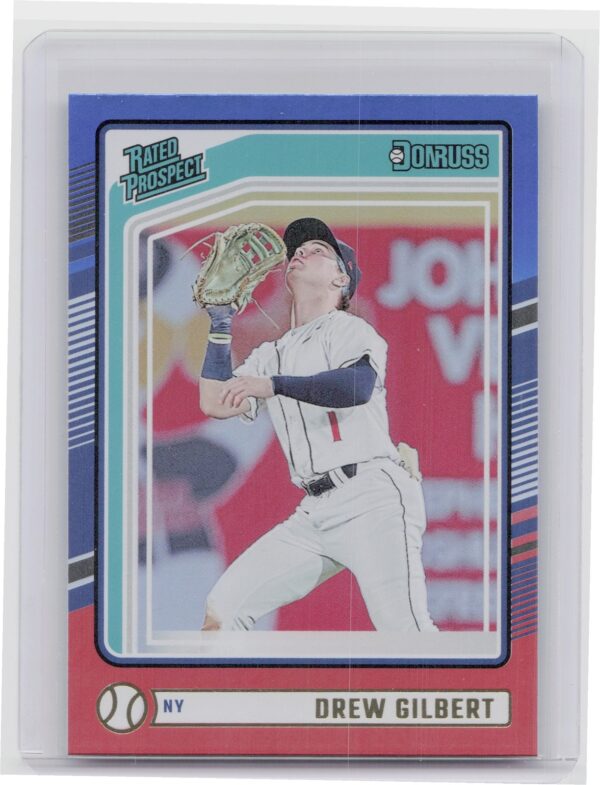 2024 Donruss Drew Gilbert Red and Blue 126 Mets