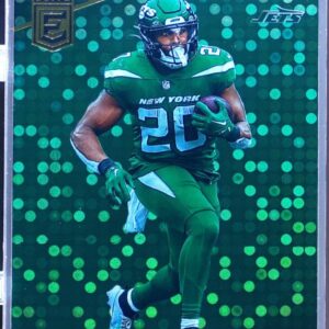 2024 Donruss Elite Breece Hall Green Disco 43 Jets