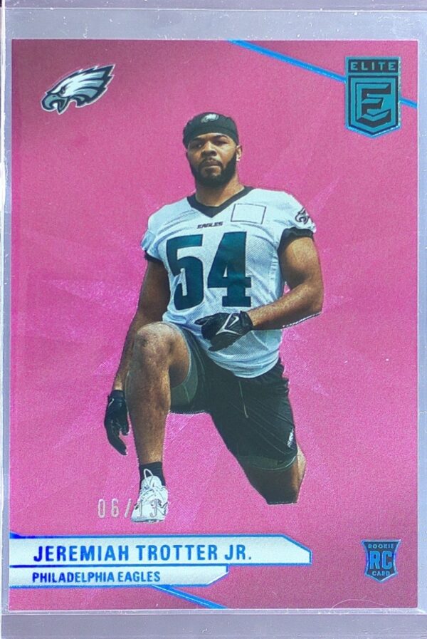 2024 Donruss Elite Jeremiah Trotter Jr. Pink FOTL /13 177 Eagles