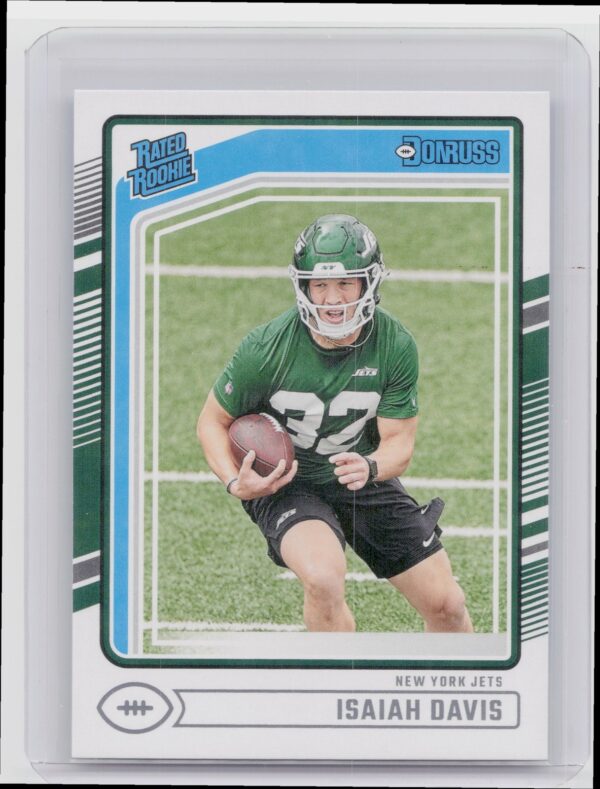 2024 Donruss Isaiah Davis Rated Rookie RC 386 Jets
