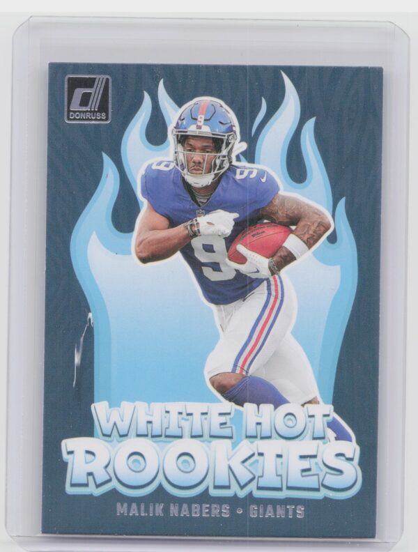 2024 Donruss Malik Nabers WH10 Giants White Hot Rookies