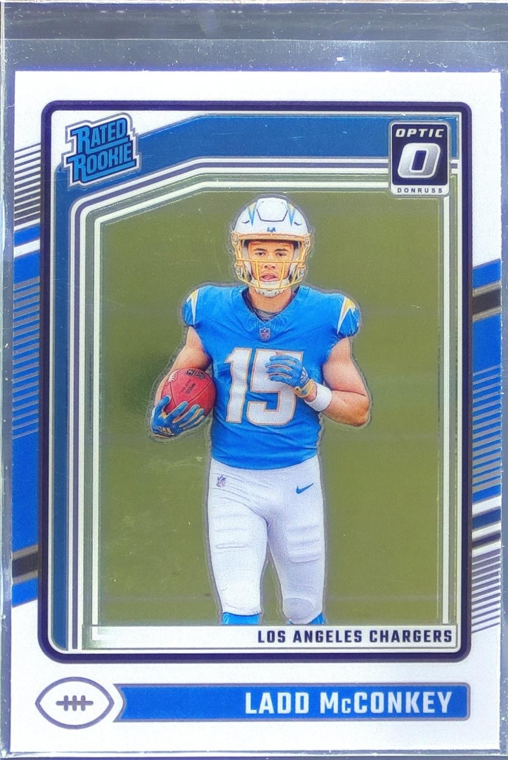 2024 Donruss Optic Ladd McConkey RC #266 Chargers