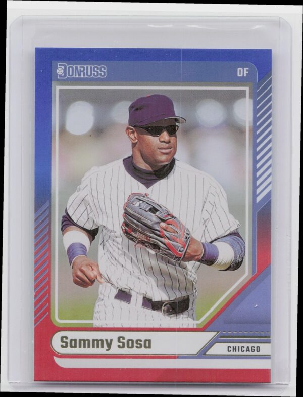 2024 Donruss Sammy Sosa Red and Blue 9 Cubs