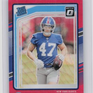 2024 Donruss Theo Johnson Optic Rated Rookies Preview Red Wave 357 Giants