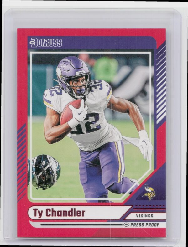 2024 Donruss Ty Chandler Press Proof Red 248 Vikings