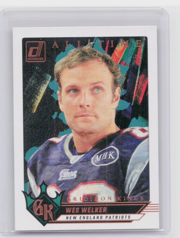 2024 Donruss Wes Welker 13 Patriots All Time Gridiron Kings