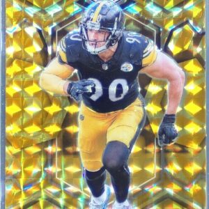 2024 Mosaic T.J. Watt Mosaic Reactive Yellow #188 Steelers