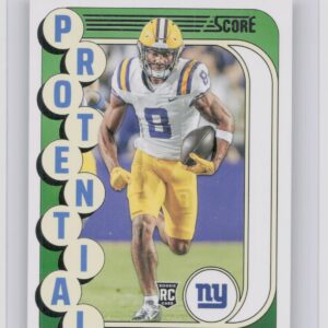 2024 Panini Score Malik Nabers Potential #4 Giants