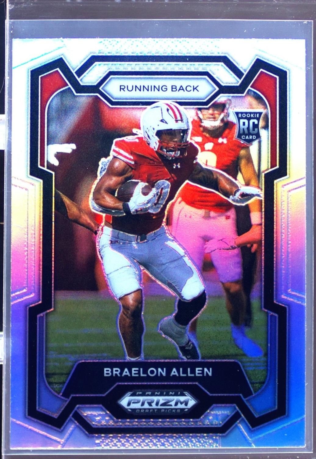 2024 Prizm Collegiate Draft Picks Braelon Allen Silver RC 129 Badgers