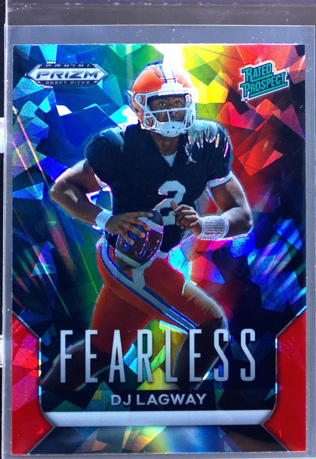 2024 Prizm Draft Picks DJ Lagway #F-DLY Gators Fearless Red Ice