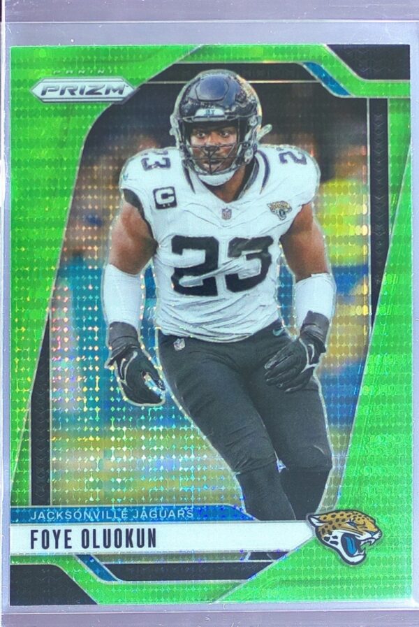 2024 Prizm Foye Oluokun Neon Green Pulsar 134 Jaguars