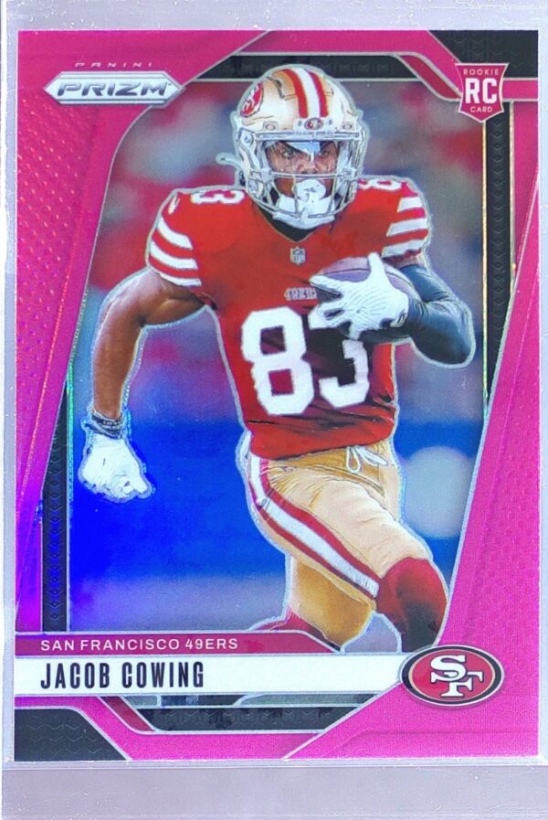 2024 Prizm Jacob Cowing Pink RC 335 49ers