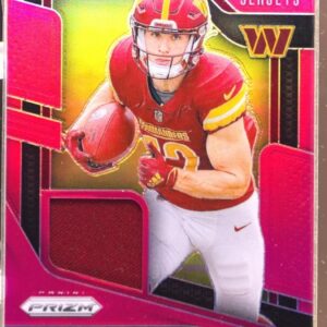 2024 Prizm Luke McCaffrey RC JSY PJ-LMY Commanders Premier Jerseys Pink